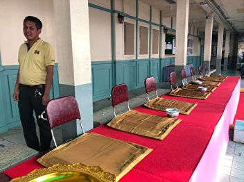 Schedule merit to raise the monks and
new year party 2562.