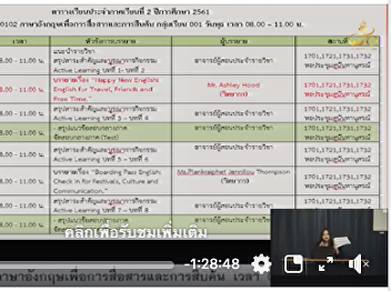 GEL0102 English for Communication and
Signing 08.00-11.00 AM.