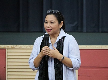 จัดบรรยายรายวิชาศึกษาทั่วไป
ในวิชาสุนทรียภาพกับชีวิต
โดยได้รับเกียรติจาก อาจารย์ยุพิน
กุลนิตย์