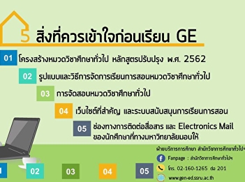 Knowledge To prepare before studying GE