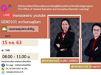 Invited to listen to the lecture.
GEN0101 Royal Palace Suan Sunandha