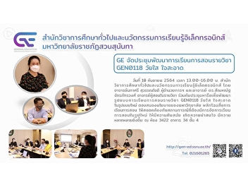 GE held a meeting to develop the
teaching and learning of the course of
GEN0118 “Youngster with Integrity”