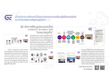 GE organizes teaching and learning
format 1/2565 “Business Letter”