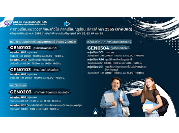 Prepare to plan ..... for normal
students Announcement of general
education schedule Summer semester,
academic year 2022