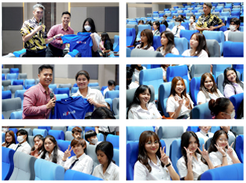 Let's go to the Gen-Ed classroom.
Familiar atmosphere. Start of the 1/2566
semester. Enthusiastic classes.