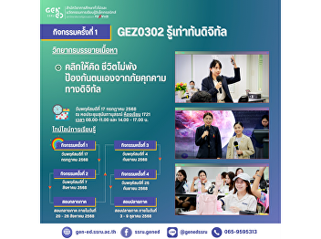 Atmosphere of Learning in Gen Ed SSRU
Thursday, July 17, 2025 Semester 1/2025
Course: GEZ0302 – Digital Literacy