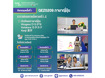 Learning Atmosphere in Gen Ed SSRU
Tuesday, July 22, 2025 Semester 1/2025
Course: GEZ0209 Japanese Language