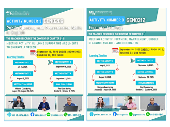 Learning Atmosphere at Gen Ed  SSRU
Tuesday, September 16, 2025 Semester
1/2025