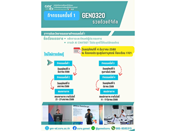 SSRU 通识教育课堂学习氛围 2025年12月4日（星期四）
学期：第二学期/2025（佛历2568）