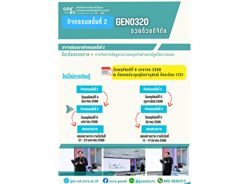 通识教育 SSRU 课堂学习氛围 2026年1月8日（星期四） 第2学期 /
2025学年  课程 GEN0320 数字致富