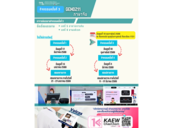 学习氛围 Gen Ed SSRU 2026年2月18日（星期三）
2025学年第2学期  课程 GEN0211 中文