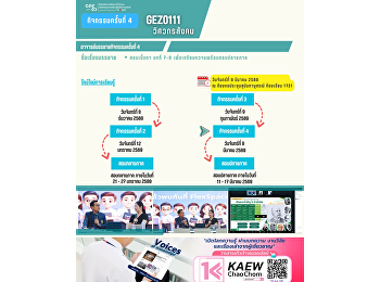 ภาพบรรยากาศการเรียน Gen Ed SSRU
วันจันทร์ที่ 9 มีนาคม 2569 ภาคเรียนที่
2/2568 วิชา GEN0111 วิศวกรสังคม