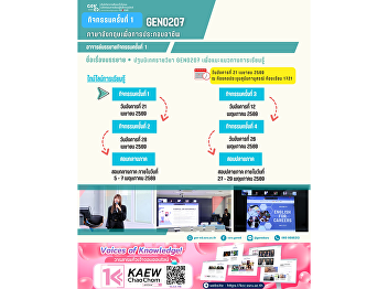 通识教育（Gen Ed）SSRU课堂学习氛围  2026年4月21日（星期二）
2026年暑期学期  课程 GEN0207 职业英语