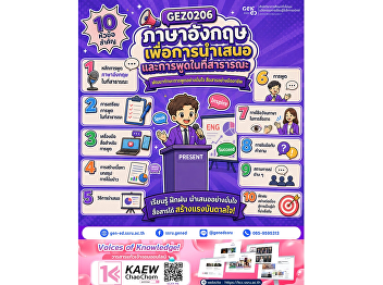 Transform Your Confidence into
Professional Presentation Skills
GEZ0206 English for Presentation and
Public Speaking